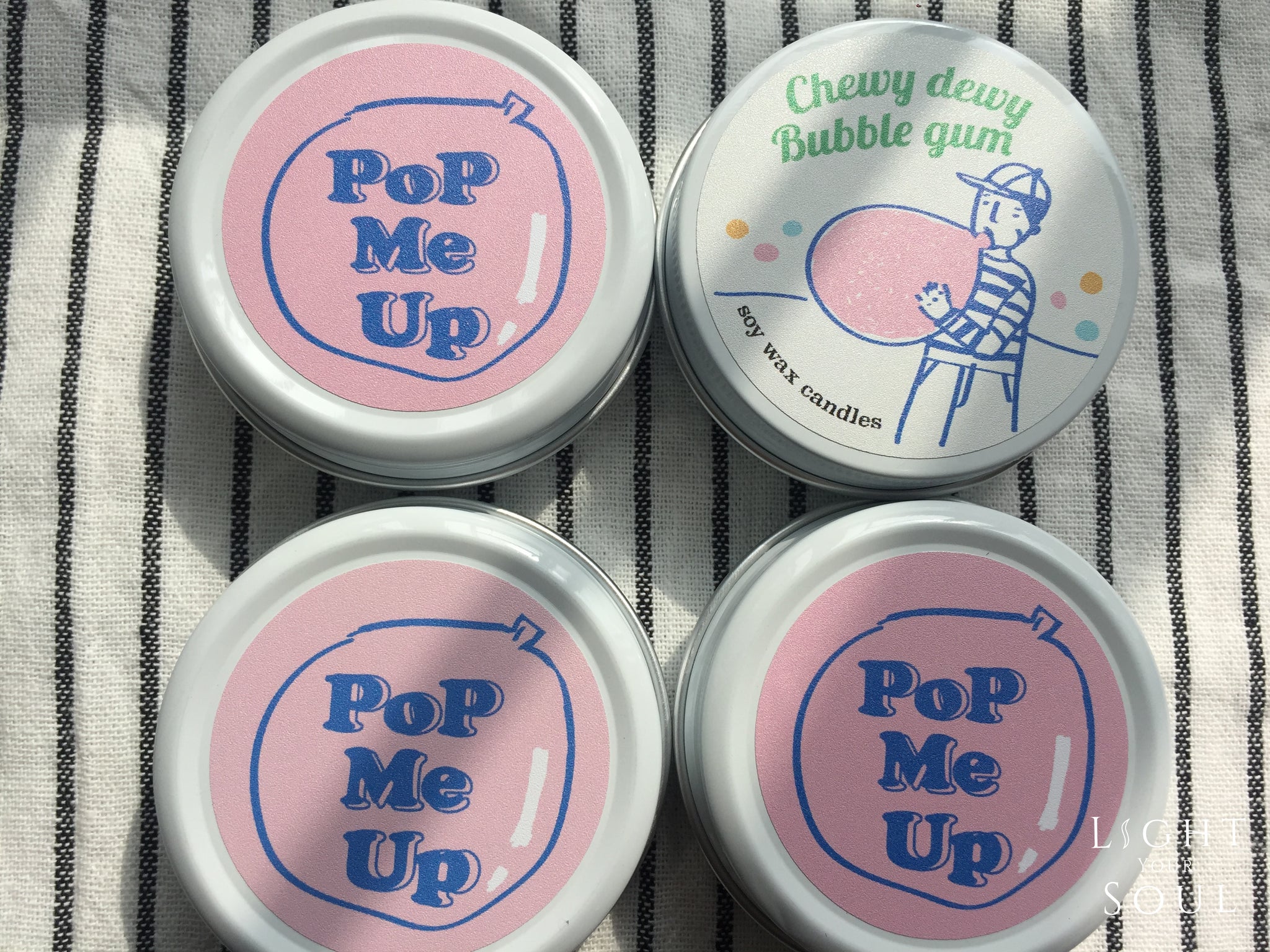 Chewy Dewy Bubble Gum Soy Wax Candles 泡泡糖大豆香氛蠟燭