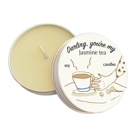 Darling you're my jasmine tea soy wax candle 妳是我杯茶!大豆香氛蠟燭