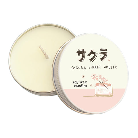 Sakura cheese mousse soy wax candle 櫻花芝士慕斯大豆香氛蠟燭
