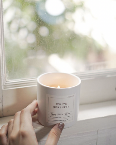 White Serenity Soy Candle 寧靜白花大豆蠟燭