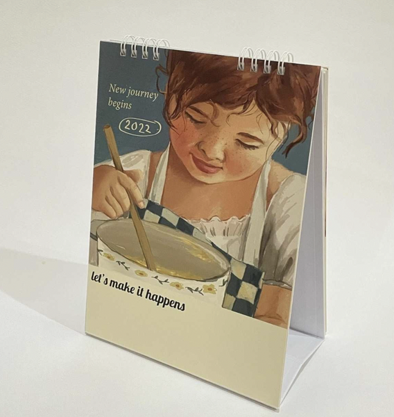 Cook Book Calendar 2022 精美手繪插畫月曆